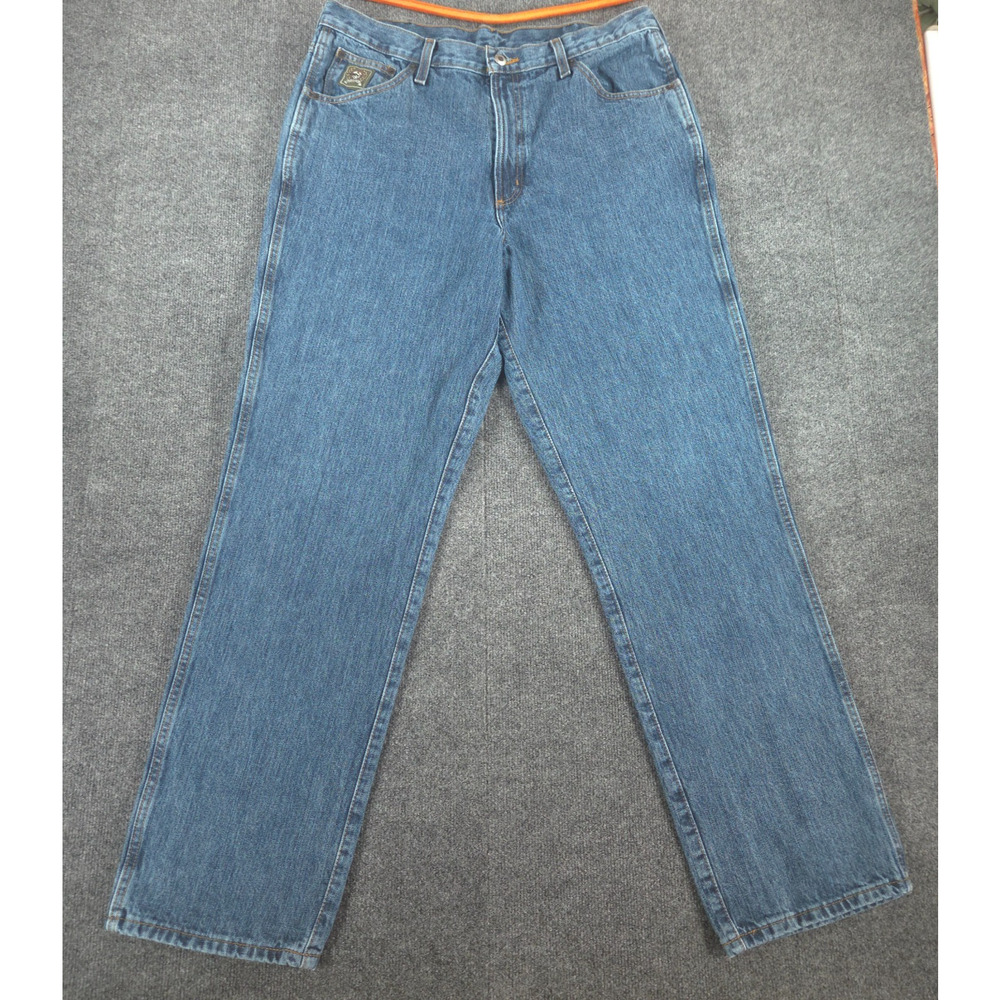 Cinch Men's Green‎ Label Relaxed Fit Dark Stonewash Jeans MB90530002 Fit 36 x 33